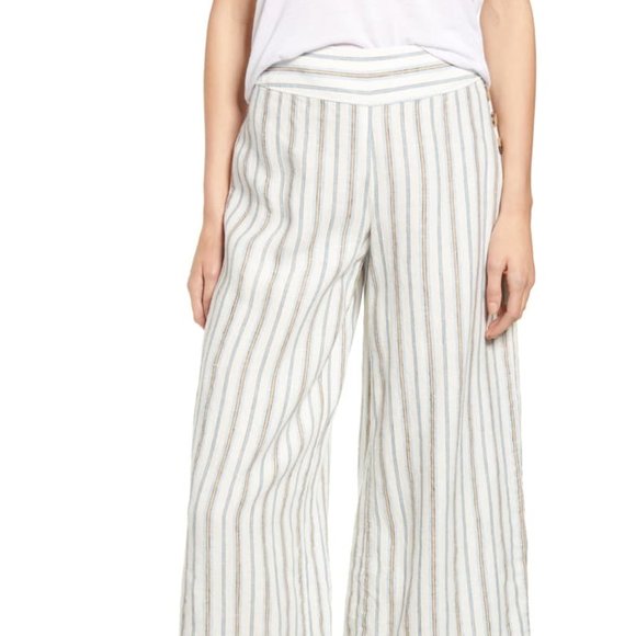 Anthropologie Pants - Anthropologie Lou&Grey Stripe Wide Leg Pants Sz:2
